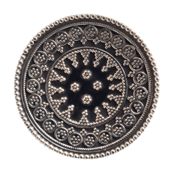 Inel din argint cu aspect vintage - mandala- India-Madammi.ro