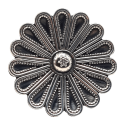 Inel din argint cu aspect vintage - floral - India-Madammi.ro
