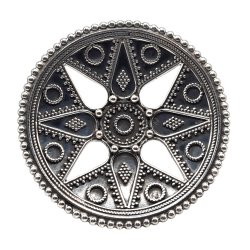 Inel din argint cu aspect vintage - mandala - India-Madammi.ro